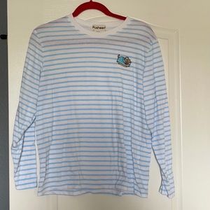 Pusheen blue striped shirt